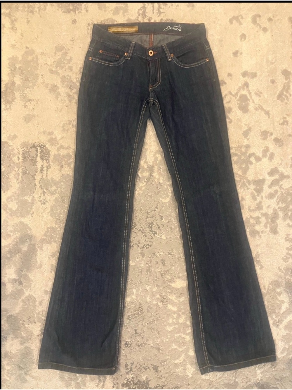 Rare Jean Paul Da’mage low rise vintage Y2K lightweight blue jeans denim-27